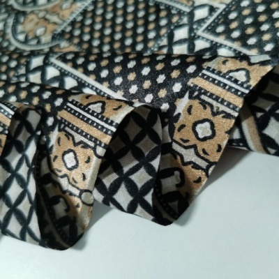 Tecido Cetim ABSTRATO BROWN