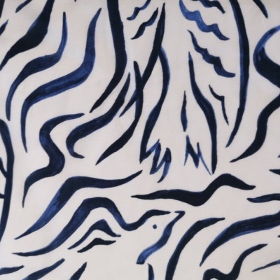 Tecido Voile BLUE BIRD