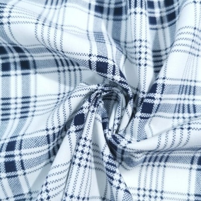 Tecido Popeline XADREZ MARINHO