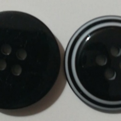 Botão Black & White - 21 mm Pack 12