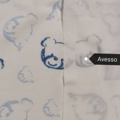 Malha Jersey Algodão BLUE TEDDY BEAR