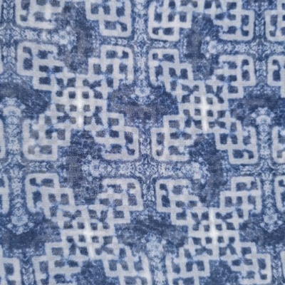 Tecido Chiffon CRUZADO AZUL