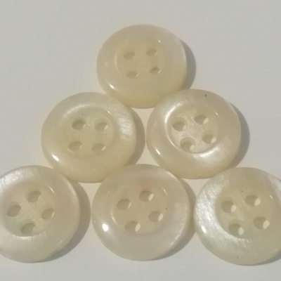 Botão Branco Pérola - 11 mm Pack 12