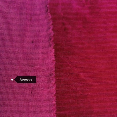 Malha Peluche (tipo veludo) Cancelado c/ Elastano DEEP FUSCIA