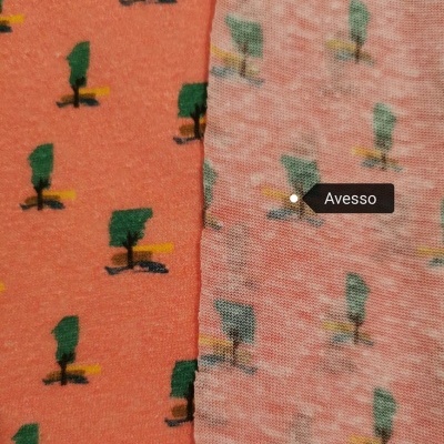 Malha Jersey Algodão/Linho TREES