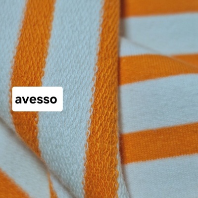 Felpa Italiana algodão c/elastano RISCAS LARANJAS