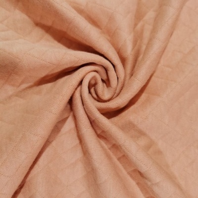 Malha Jersey Jacquard ORG Dupla Face ROSE SOFT