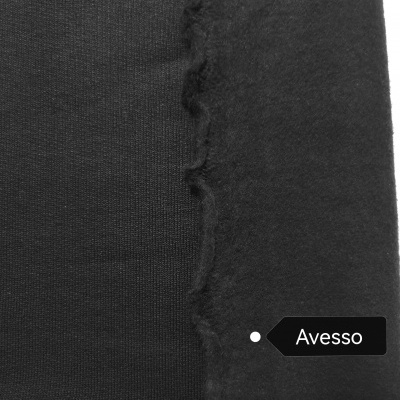 Felpa Americana Alg/Org c/carda PRETO