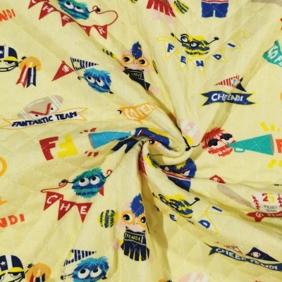Tecido Algodão Acolchoado YELLOW FENDI