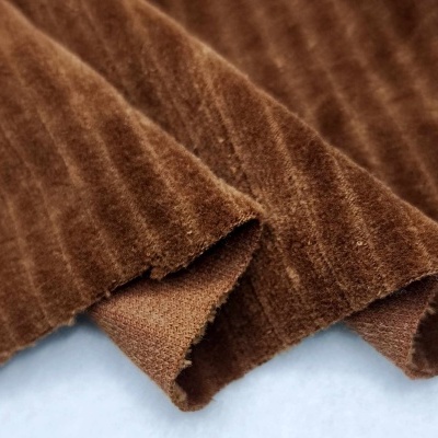 Malha Peluche (tipo veludo) Jacquard c/elastano RUST