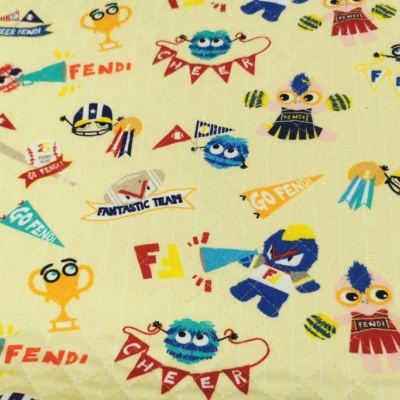 Tecido Algodão Acolchoado YELLOW FENDI