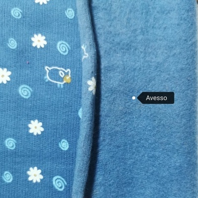 Felpa Italiana c/carda BLUE PIG