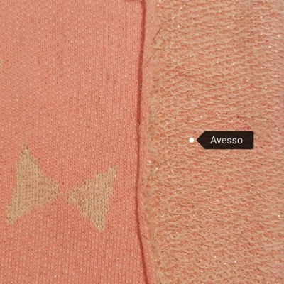 Malha Jersey Jacquard CORAL LAÇOS
