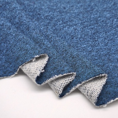 Felpa Italiana s/carda c/elastano DENIM MESCLA