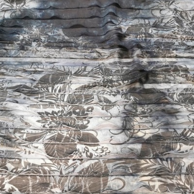 Malha Jersey Plissado ONDAS AZUIS