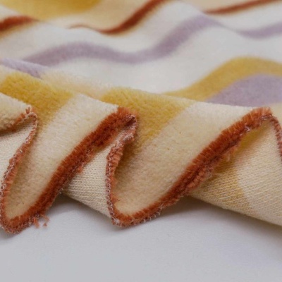 Malha Peluche (tipo veludo) Jaquard STRIPES