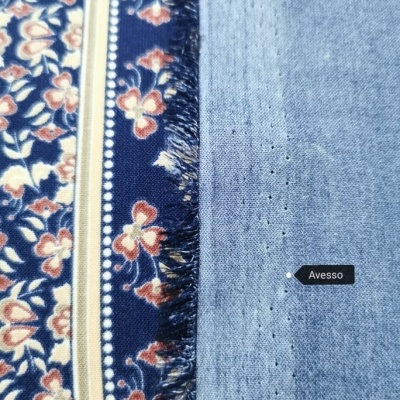 Tecido Voile Barra BROWN FLOWER