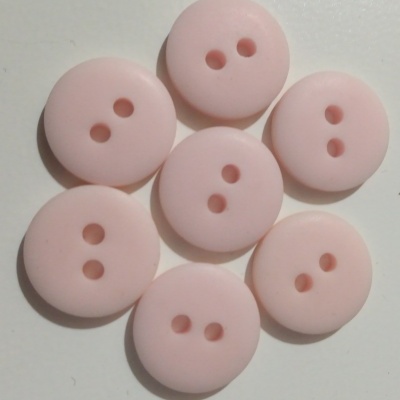 Botão Rosa Bébé Mate -12 mm Pack 12