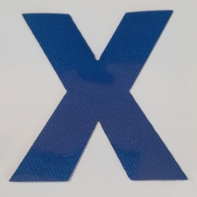 Aplicação Termo-adesiva Letra X