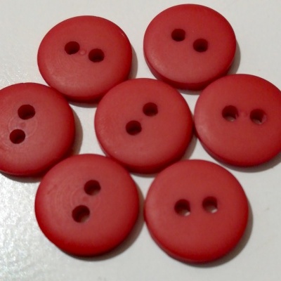 Botão Vermelho Mate-12mm Pack 12