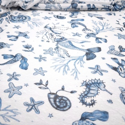 Malha 100% Linho PEIXES