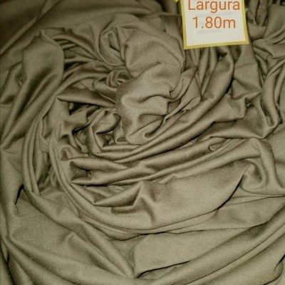 Malha Jersey Algodão VERDE TROPA