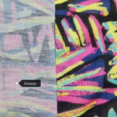 Malha Jersey Estampado COLOUR ZIGZAG