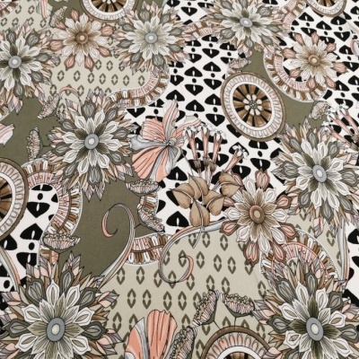 Malha Jersey Poliamida c/ Elastano  CAQUI