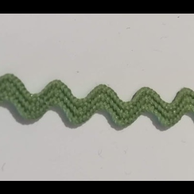 Fita Ondulada - Espiguilha VERDE 6mm