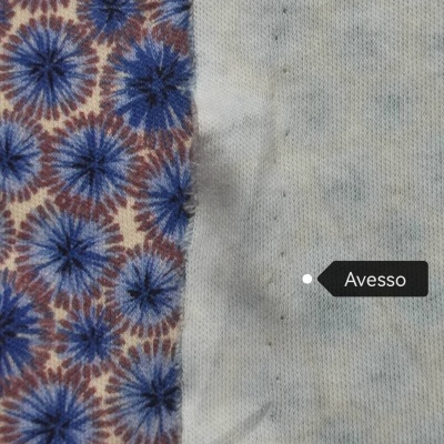 Malha Jersey Interlock BLUE CIRCLE