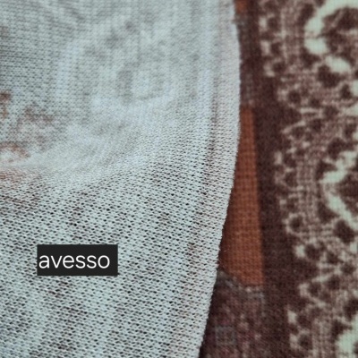 Malha jersey Interlock Ponto Roma VINTEND BORDOU