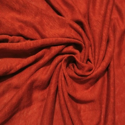 Malha 100% Linho VERMELHO TELHA