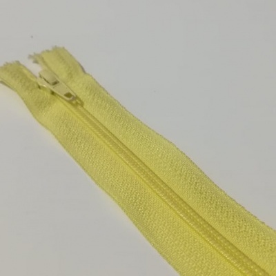 Fecho de Correr Fino Amarelo Claro