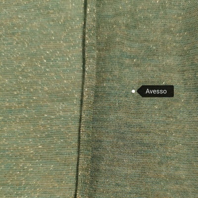 Malha Jersey Interlock c/Lurex GREEN SHINE