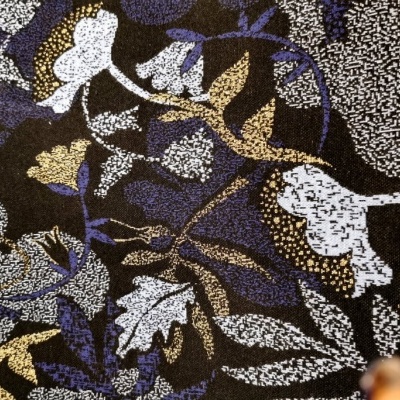 Malha Jacquard Interlock BRILHO FOLHAS