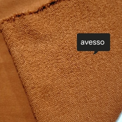 Felpa Diagonal s/ Carda BURT ORANGE