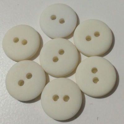 Botão Branco Mate -12 mm Pack 12