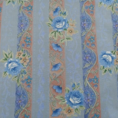 Tecido Viscose VINTAGE AZUL