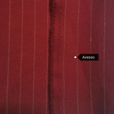 Tecido de Sarja BORDEAUX/ BEGE