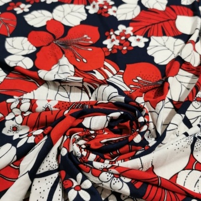 Malha Jersey Poliamida c/ Elastano MARINHO & VERMELHO