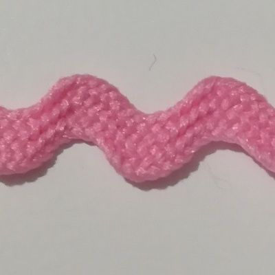 Fita Ondulada - Espiguilha ROSA 6mm