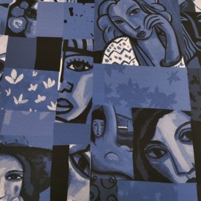 Malha Jersey painel c/ Elastano LAS COMADRES