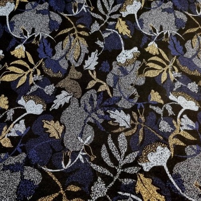 Malha Jacquard Interlock BRILHO FOLHAS