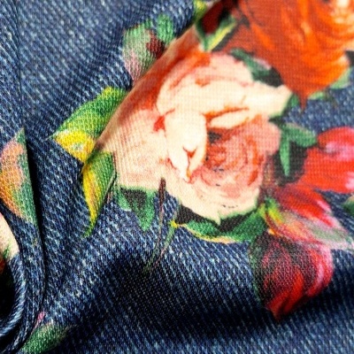 Malha Jersey Interlock Algodão DENIM ROSE