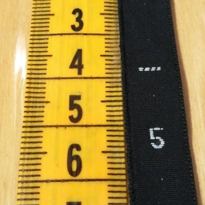 Etiqueta de Tamanhos "NÚMEROS CRIANÇA" PRETO