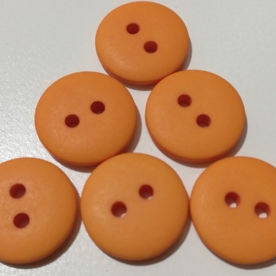 Botão Laranja Mate -12 mm Pack 12