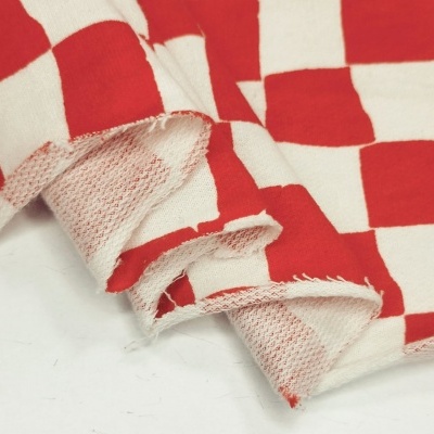 Malha Italiana s/ Carda XADREZ RED & WHITE