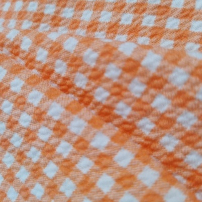 Malha Jacquard Xadrez LARANJA