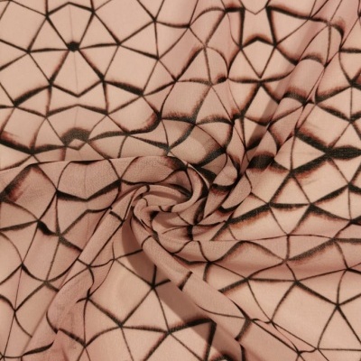 Tecido Chiffon MOSAICO ROSA