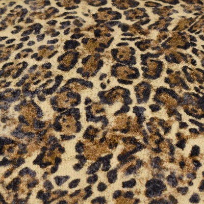Felpa Americana alg/poli c/carda BIG BROWN LEOPARD